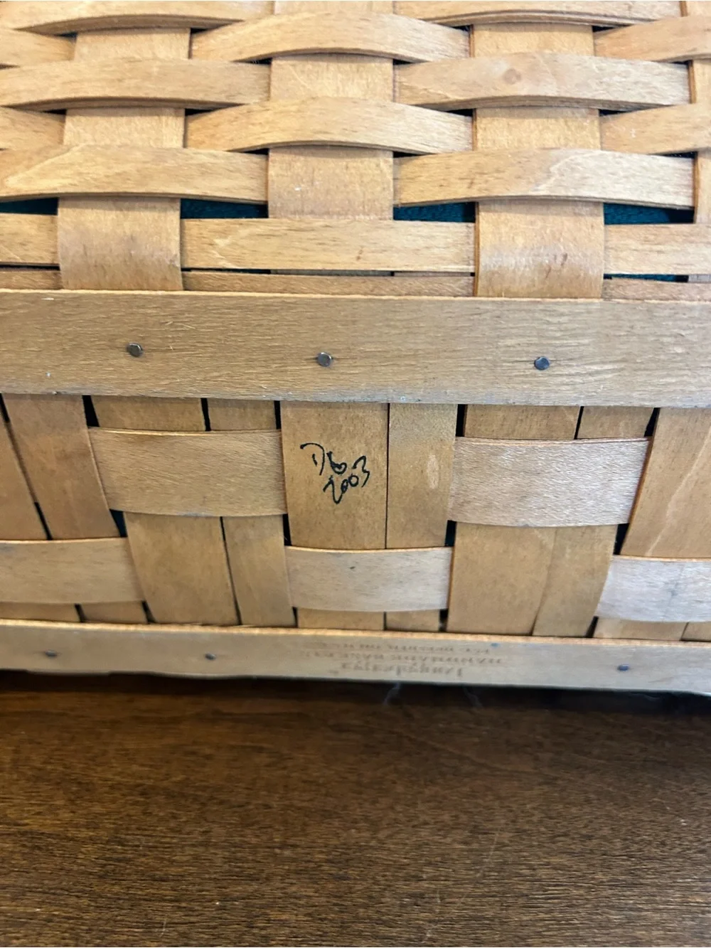 Longaberger Large Desktop Basket Combo Liner Dividers Protector Great Organizer.